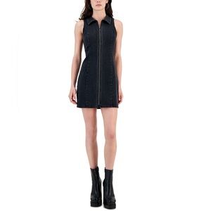 Black Denim Mini Dress